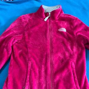 Pink north face jacket size small
